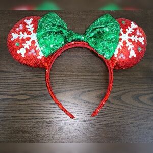 Minnie Mouse Christmas Snowflakes Headband